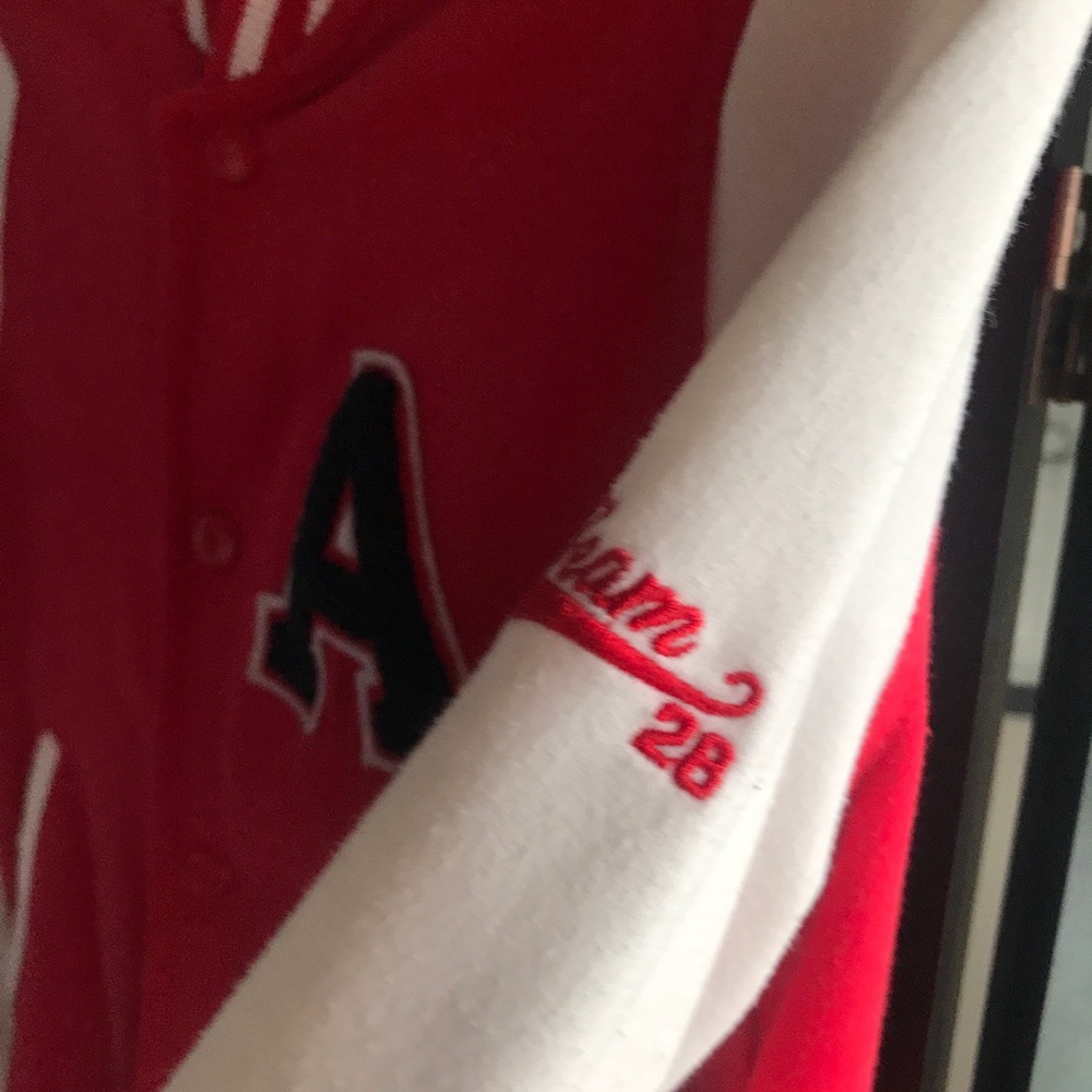 Women’s Forever 21 Red/White Varsity Jacket